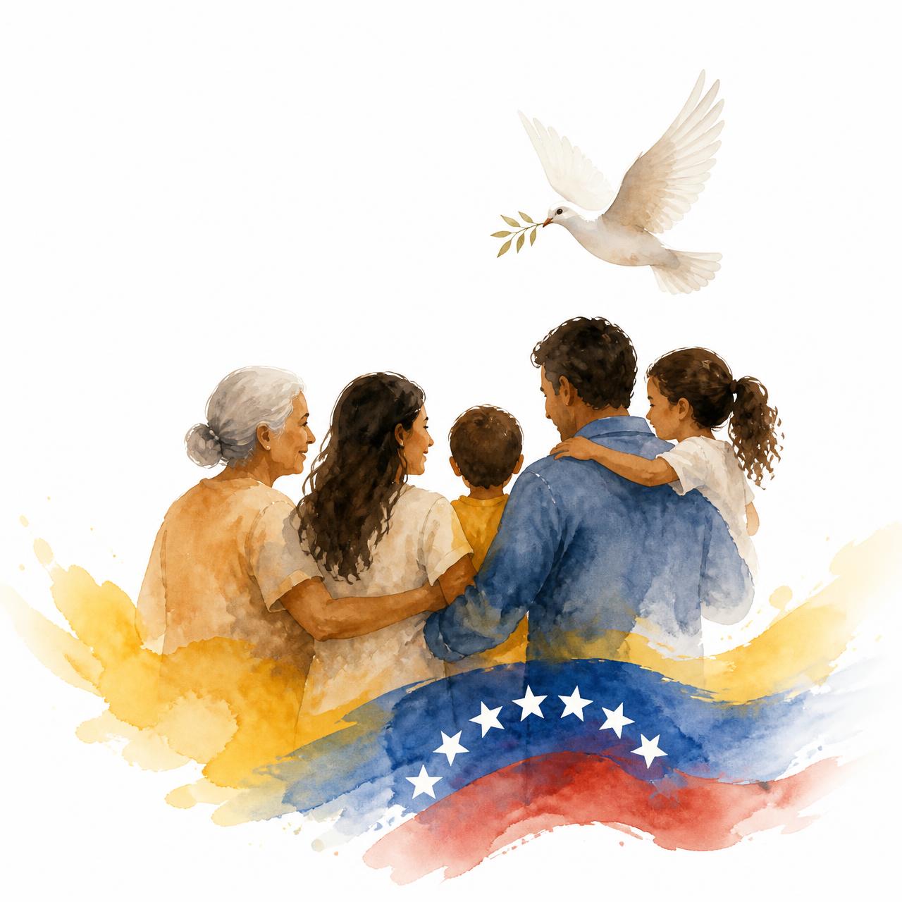 Familia venezolana reencontrada
